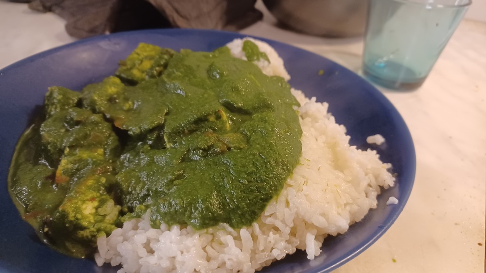 palak paneer valmis